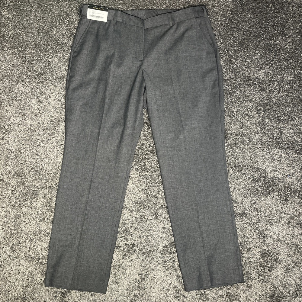 Twinhill  Women's Dress Pants‎ Charcoal Gray Size 18 Regular New